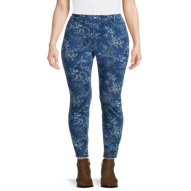 CHUANK Jeggings Taille Haute pour Femmes Entrejambe 29” Tailles TP-TTTG