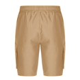 thumbnail image 4 of Styesk Mens Shorts Man Solid-Color Loose Casual Multi-Pocket Drawstring Workwear Half Shorts Pants, 4 of 5
