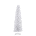 thumbnail image 1 of HOMCOM 6' Artificial Christmas Tree Xmas Slim Tree Holiday Décor, White, 1 of 10