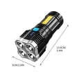 thumbnail image 3 of Rechargeable Flashlights High Lumens,Super Bright Flash Light,Small Led Flashlight,Led Flashlights Super Bright,Electric Torch Handheld Travel Flashlight for Outdoor,Camping,Biking,Hiking,Emergency, 3 of 9