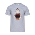 thumbnail image 1 of T-Shirt à Manches Courtes pour Homme avec Attaque de Requin - Gris Chiné - Petit, 1 of 1