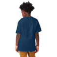 thumbnail image 2 of Hanes Beefy-T Boy`s T-Shirt, M, Navy, 2 of 2