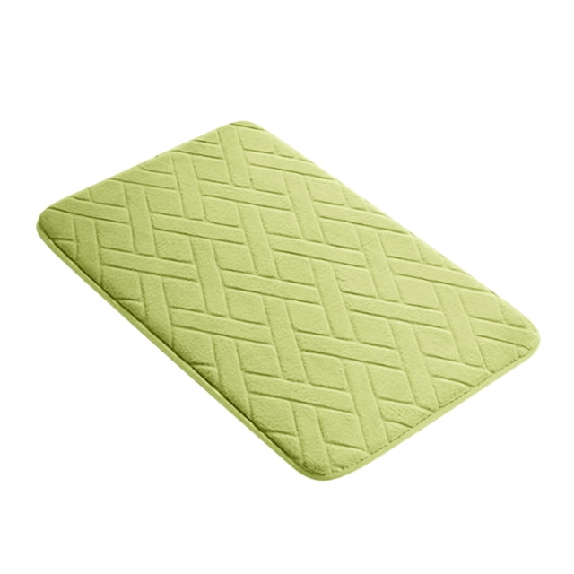 TIMIFIS Bathroom Rugs Thickened Slow Antimissile Foam Fleece Absorbent Floor Mat Kitchen Mat Bathroom Non-Slip Mat 40X60cm Carpet Rug