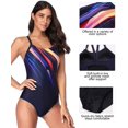 thumbnail image 4 of Women One Piece Athletic Swimsuit Competition Bathing Suit Lap Swimming, 4 of 8