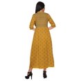 thumbnail image 4 of Moomaya Printed Front Slit A-Line Kurtis For Women Short Sleeve Summer Kurta, 4 of 5