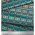 thumbnail image 3 of Soimoi Modal Satin Fabric Aztec Southwestern Printed Fabric 1 Yard 42 Inch Wide, 3 of 3