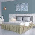 thumbnail image 1 of PiccoCasa Polyester Brushed Bed Skirt with Elastic Dust Ruffles 16" Drop, Queen Khaki, 1 of 8
