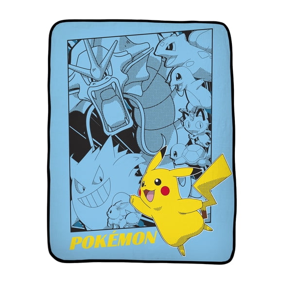 Pokemon "Blue Pikachu" Silk Touch Throw