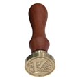 thumbnail image 1 of WHEANG Home Decor Fire Lacquer Seal Retro English Letter Copper Headquets Seal Wax Hand Account Seal and Copper Chapter Bronze Head One Size Multi-Color, 1 of 3