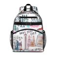 thumbnail image 1 of Sac à Dos Scolaire Style Vintage Bretelles Rembourrées Réglables Sac de Poitrine Résistant à l'Eau pour Élèves du Primaire, 1 of 6
