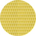 thumbnail image 1 of Ahgly Company Tapis d'Intérieur Ronds de Style Transitionnel Lavables à la Machine, Jaune Banane, 4 Pieds Rond, 1 of 7