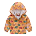 thumbnail image 1 of Manteau Coupe-Vent à Capuche à Fermeture Éclair Imprimé d'Automne pour Tout-Petits Enfants Bébés Filles Garçons, 1 of 8
