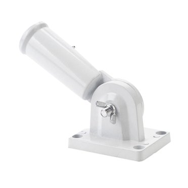 Adjustable Aluminium Alloy Flag Pole Holder Bracket Multi-Position Wall Mount Pole Holder with Hardwares Antirust and Wind Resistant
