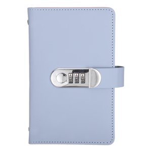 Uxcell 100 Enveloppe Challenge Binder, PU Enveloppe en cuir Défi Livre avec mot de passe Verrouiller Binder d'économie avec insert horizontal pour l'économie de budget, violet