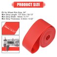 thumbnail image 3 of Unique Bargains Bike Bicycle Wheel Rim Strip Rim Tape Liner Inner Tube Protection Band Pair Red-24in, 3 of 7