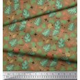 thumbnail image 2 of Soimoi Poly Georgette Fabric Geometric Sign,Clover & Monstera Leaves Print Fabric by The Yard 42 Inch Wide, 2 of 3