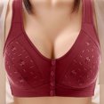 thumbnail image 1 of Mature Women's Front Closure Wireless Bra, Soft Seamless Full Coverage Comfort Support for Everyday Wear, 1 of 9