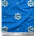 thumbnail image 1 of Soimoi Moss Georgette Fabric Artistic Floral Print Sewing Fabric Yard 42 Inch Wide, 1 of 3