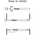 thumbnail image 4 of HLONK 2 Pack Curtain Rod Adjustable 12-20 Inches，5/8” Diameter， White，Small Short Expandable Spring Loaded Tension Rods For Window  Bathroom  Cupboard Kitchen, 4 of 7
