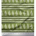 thumbnail image 1 of Soimoi Poly Georgette Fabric Stripe,Swirl & Floral Block Decor Fabric Printed Yard 52 Inch Wide, 1 of 2