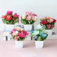 thumbnail image 2 of Realistic Artificial Bonsai Decorative UV Resistant Potted Fake Flower DIY Crafts Home Decor, 2 of 7