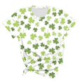 thumbnail image 5 of KIHOUT Nouvelles Arrivées Femmes T-Shirts de la Saint-Patrick, T-Shirt Vert Imprimé à Col Rond à Manches Courtes Mode pour Femmes Grande Taille, Taille P-5TG, 5 of 5