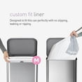thumbnail image 5 of Simplehuman Code M 200 Count, Genuine Custom Fit Liners, Drawstring Trash Bags in Dispenser Packs, 45 Liter / 11.9 Gallon, White, 5 of 5