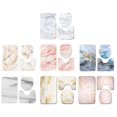 thumbnail image 3 of mmirethe 3x Easy To Clean Bathroom Rug Set Waterproof And Non-Slip Bath Mat Set Eco-friendly Polyester Modern Y181009-C001, 3 of 6