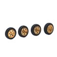 thumbnail image 1 of maskred 4pcs/set RC Car Wheel Rim Tire Modification Parts For 1/28 Wltoys K969 RC Car Vehicle Upgrade Wheel Gold and silver 1Set, 1 of 6