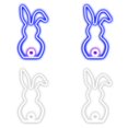 thumbnail image 1 of SUTENGDA 2pcs Easter Window Lights Easter Eggs Bunny Lights Decorations Battery Operated Easter Lights with Suction Cup Easter Decorations for Home Indoor Easter Party Decor, 1 of 5