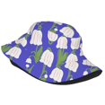 thumbnail image 3 of ZICANCN Bucket Hat -Plower Coloring Pattern Unisex Print Double-Side-Wear Bucket Hat for Fishing Beach Outdoor, 3 of 5