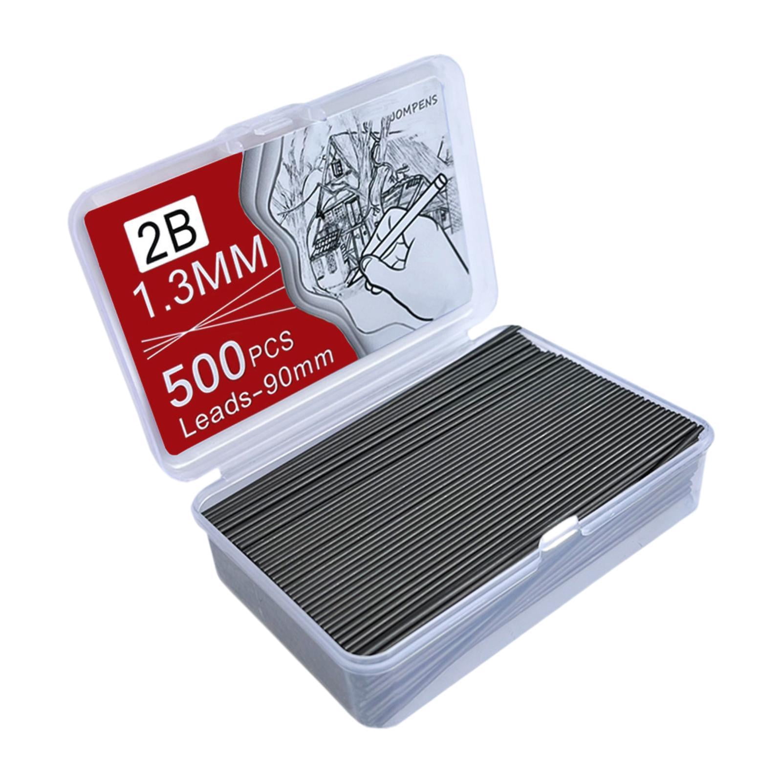 HILABEE Lead Refills Large Capacity Portable Pencil Lead Core for Office Home School 1.3mm 500pcs