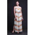 thumbnail image 3 of Bimba Robe Longue d'Été en Rayonne Shibori à Imprimé Teinture sur Nœuds, Manches Kimono, Fente, X-Grand, 3 of 6