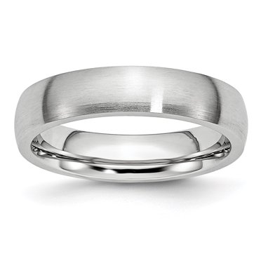 Bague en Satin de Cobalt 5mm Taille 11