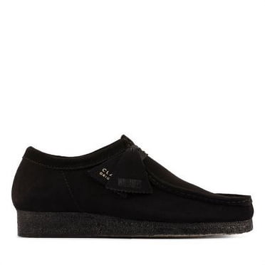 Clarks pour Hommes Wallabee en Suède Noir - 26155519