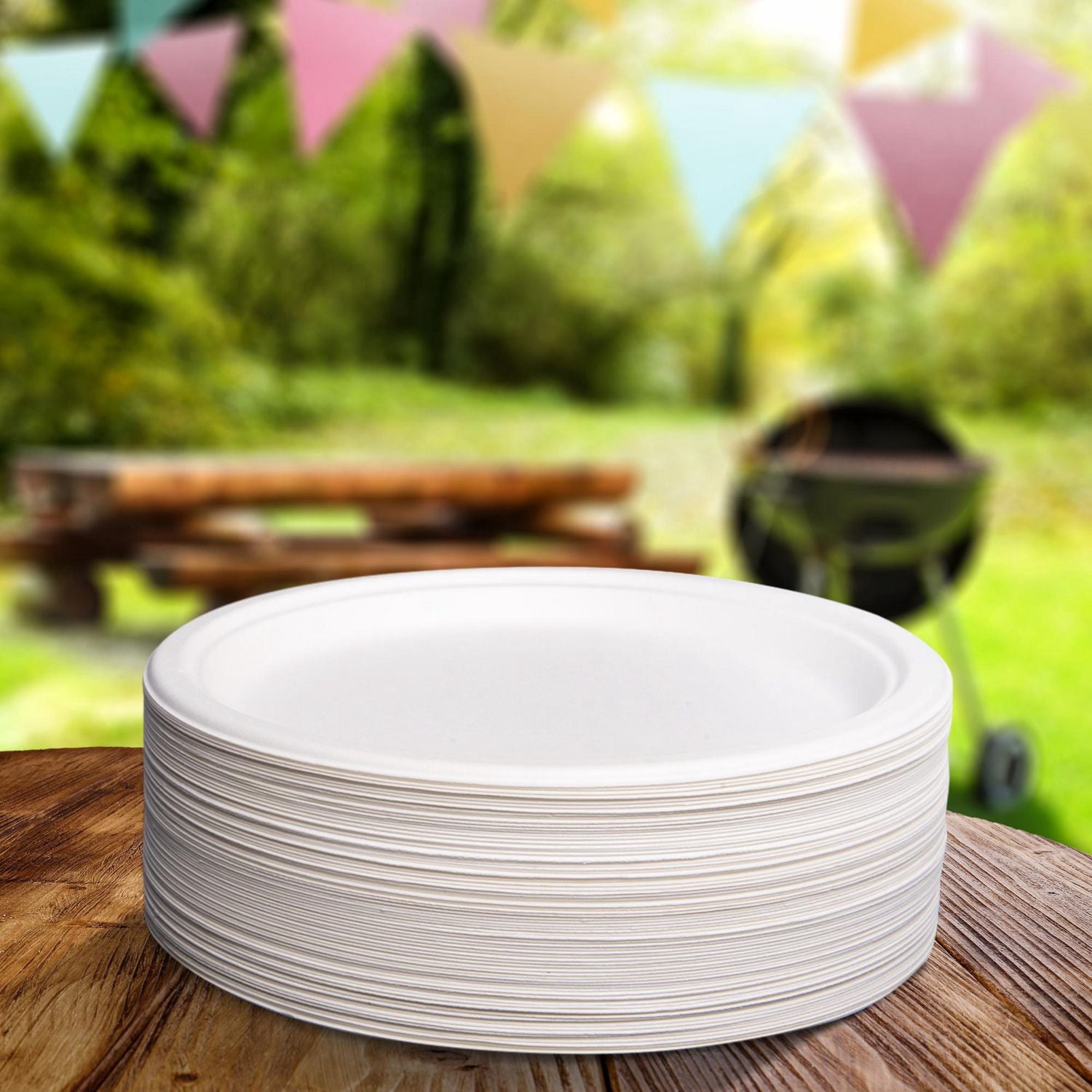 Great Value Eco Assiettes Compostables, 80 Assiettes