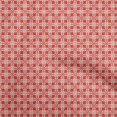 thumbnail image 1 of oneOone Viscose Jersey Red Fabric Geometric Tile Sewing Craft Projects Fabric Prints By Yard 60 Inch Wide, 1 of 4