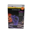 thumbnail image 3 of Way to Celebrate Halloween 12-Inch Purple Cat LED Infinity Light Decoration, 3 of 4