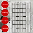 thumbnail image 3 of Up to 65% Off SMihono Shower Curtain Bathroom Curtain Partition Curtain Waterproof Shower Curtain Shower Curtain Waterproof Mildew-proof Wet And Dry Separation, 3 of 4