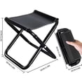 thumbnail image 3 of CHUANK Chaise Pliante de Camping Liquidation Chaise de Pêche avec Sac de Rangement Chaise Pliante d'Extérieur Tabouret de Pêche Compact Tabouret de Camping Portable Chaise de Sac à Dos avec Tissu Oxford Rouge, 3 of 5