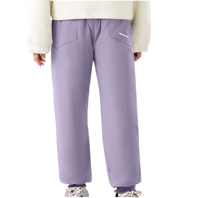 Girls Dress Pants, Versatile Sanitary Pants with Bellbottom Style for Casual Outings