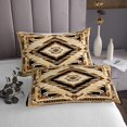 thumbnail image 3 of Bohemian Quilt Set Twin Size Boho Aztec Striped Bedspread Western Farmstyle Bed Set Tribe Geometry Print Quilt Set Exotic Southwestern Decor Bedding, 3 of 5