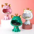 thumbnail image 4 of Lucky Cat Statues Feng Shui Figurine Sculpture Home Key Animal Sculpture Sundries Storage Home Decor White, 4 of 8