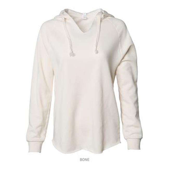 Independent Trading B26776247 Sweat à Capuche Léger pour Femmes California Wave Wash , Os - 2TG