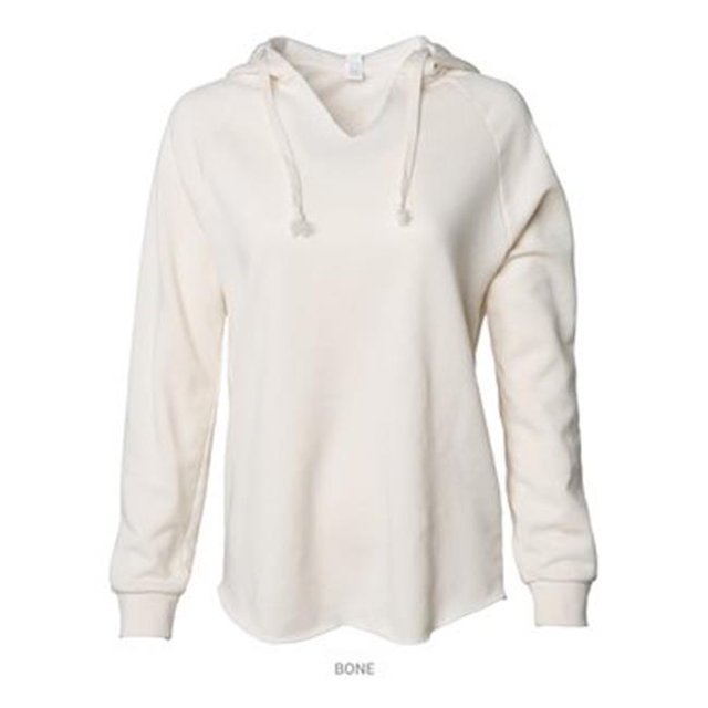 Independent Trading B26776247 Sweat à Capuche Léger pour Femmes California Wave Wash , Os - 2TG