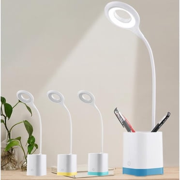 Xihbxyly Table Lamp LED Smart Feel Dimming Bedside Table Lamp With Pen, Student Eye Protection Study Lamp, Suitable For Bedrooms And Dormitories Reading Light Suitable for Bedroom, Dormitory, Office