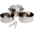thumbnail image 1 of Solo Stove Ensemble de 3 Casseroles - Batterie de Cuisine de Camping et de Randonnée en Acier Inoxydable / Poignée de Casserole Incluse pour Cuisinière Fusée, Cuisson de Camping, 1 of 3