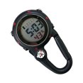 thumbnail image 2 of Digital Carabiner Clip Watches Hook Clock Luminous Multi-function Mountaineering Clocks Fob Nurse Watch Compasses Week Clocks Hospital Black, 2 of 9