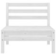 thumbnail image 3 of vidaXL Garden Middle Sofas 2 pcs White Solid Pinewood, 3 of 6