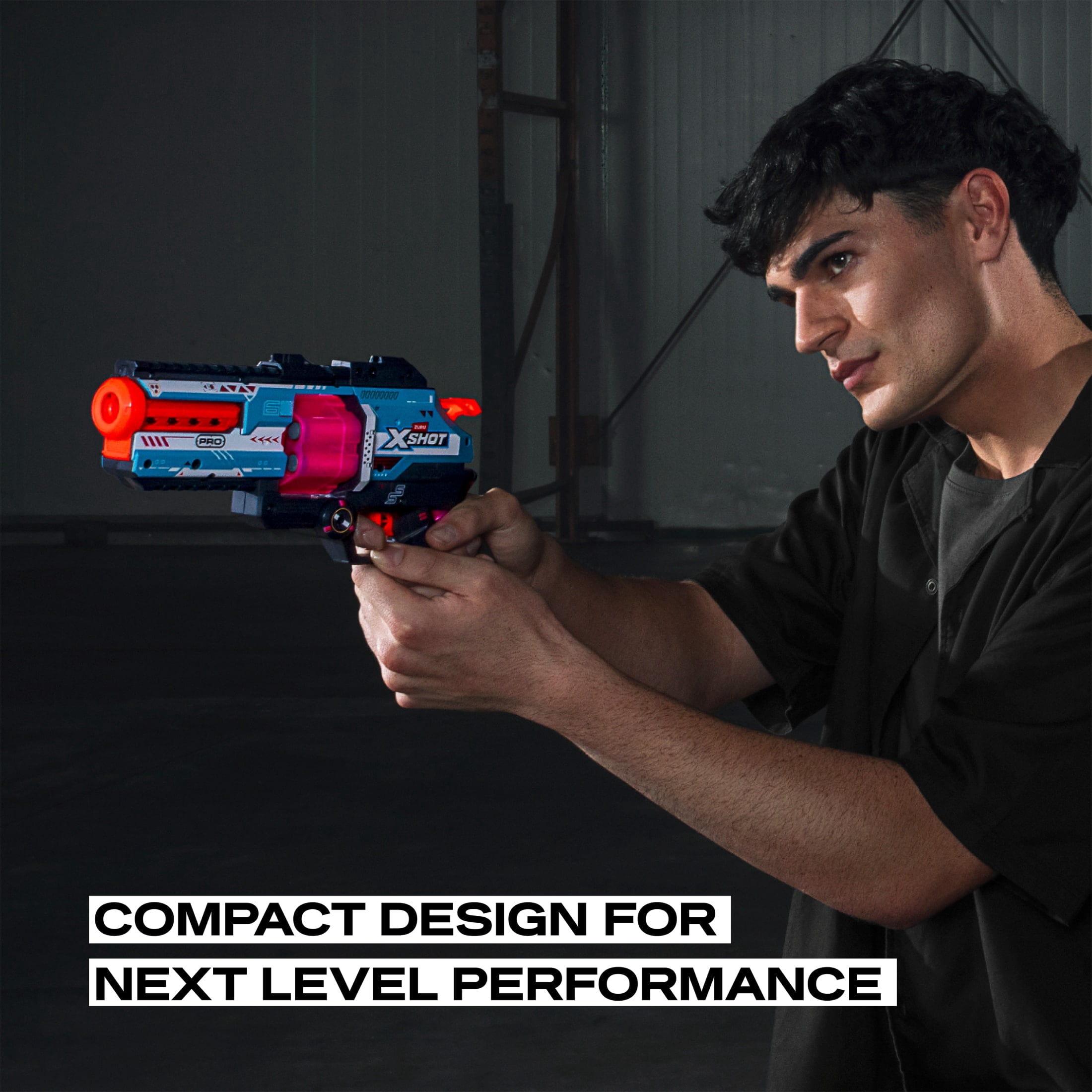 Pistolet à fléchettes à canon basculant XSHOT SKINS Pro Series de ZURU avec 20 Fléchettes à poche d'air (à partir de 14 ans)